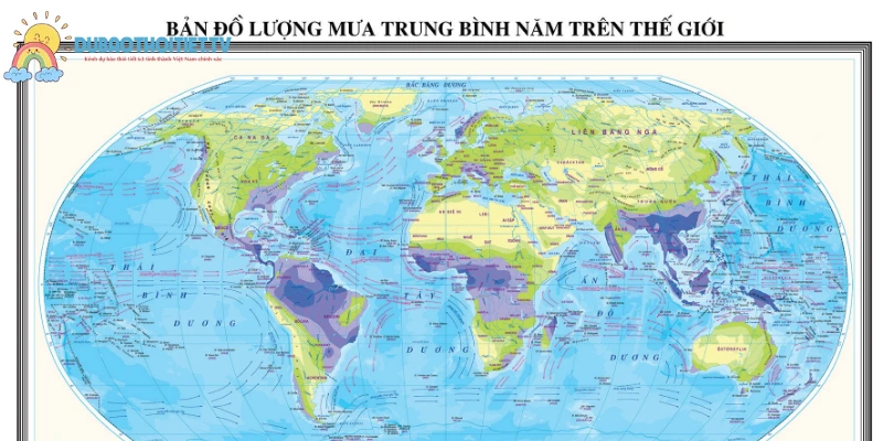 Lượng mưa trung bình phản ánh mực nước trong khu vực