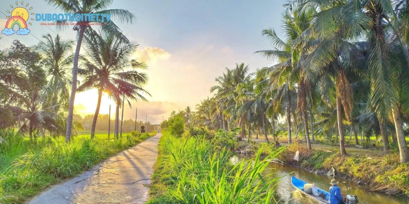 Bến Tre có mạng lưới sông ngòi chằng chịt nên nước dồi dào