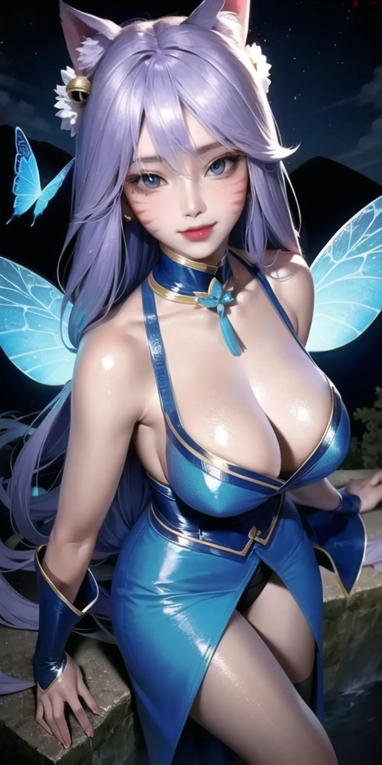 Ảnh anime sex Ahri với ánh mắt mê hồn thu hút mọi ánh nhìn