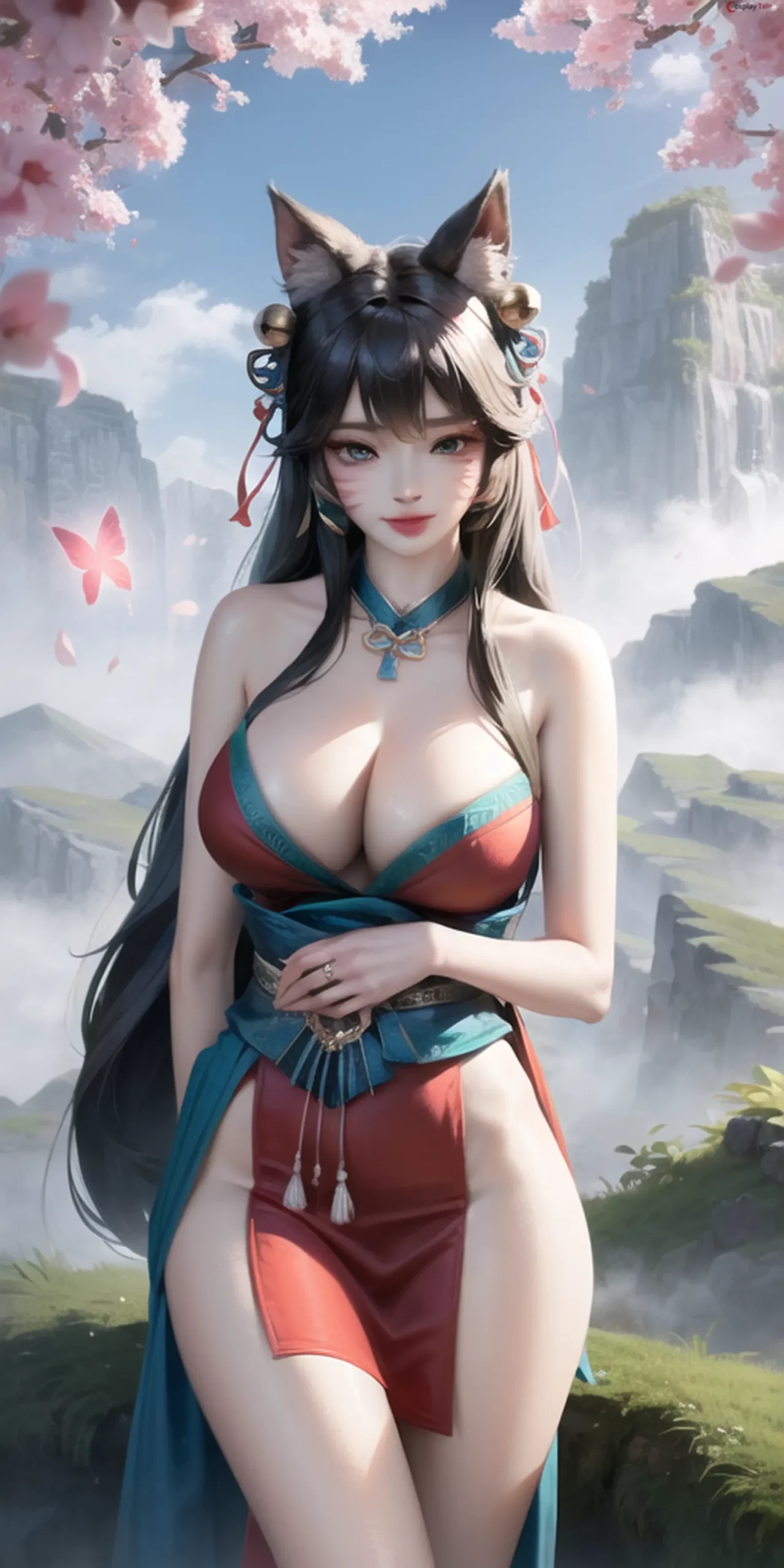 ảnh nude Ahri anime với những biểu cảm cảm xúc đa dạng
