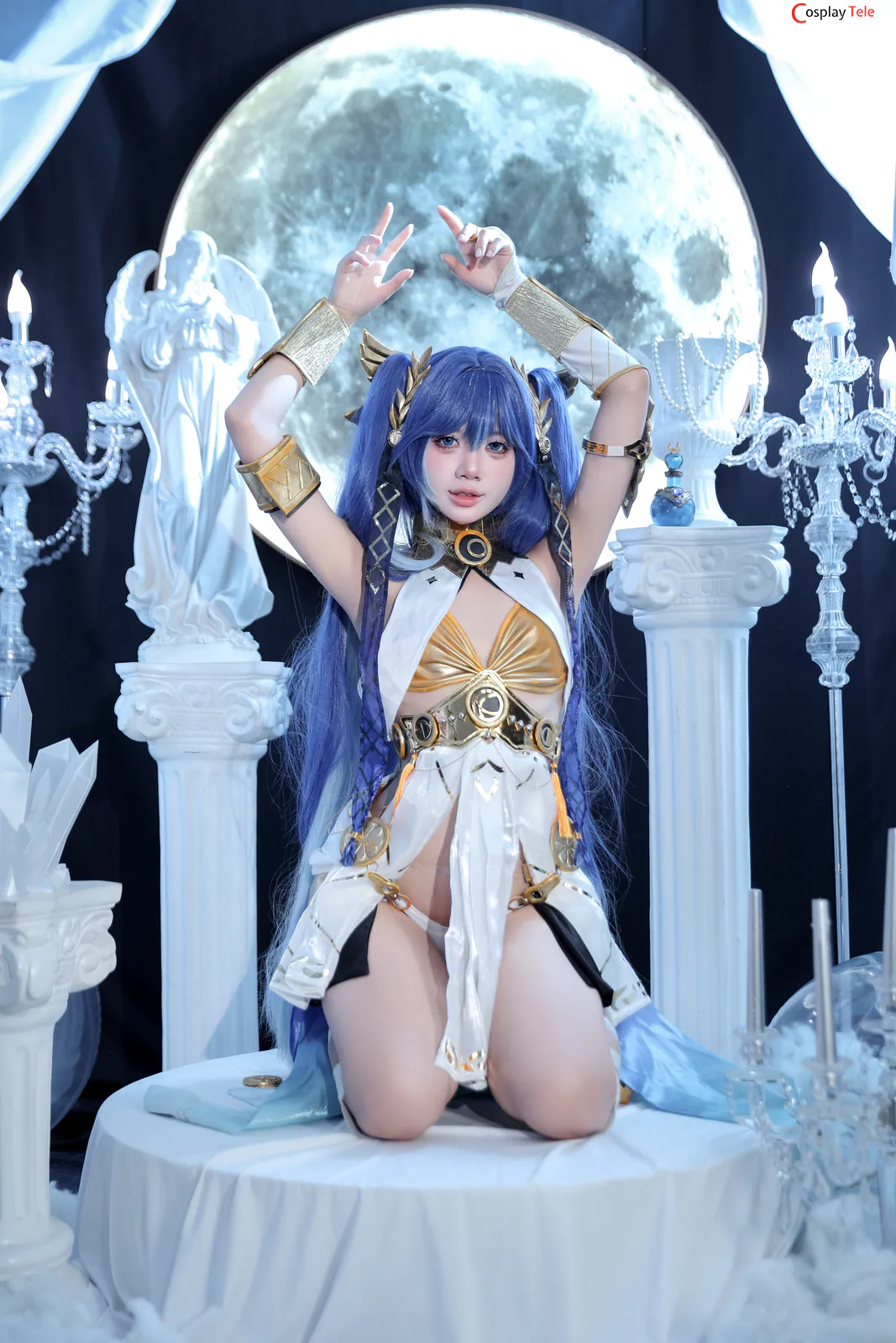 Iuno Wuthering Waves cosplay portrait by PoppaChan