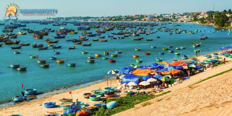 Bãi biển Mũi Né nằm tại tỉnh Bình Thuận