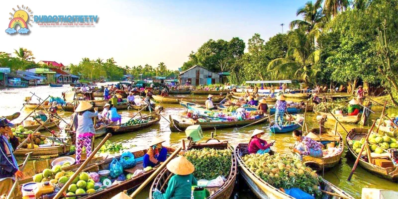 Chợ nổi Cái Răng là biểu tượng văn hóa miền Tây sông nước 