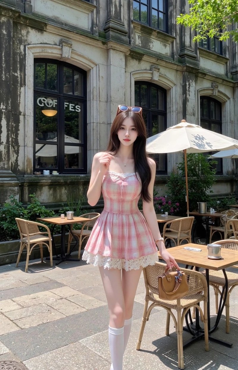 Khoảnh khắc gái xinh mặc váy ngắn đón gió biển đầy phóng khoáng