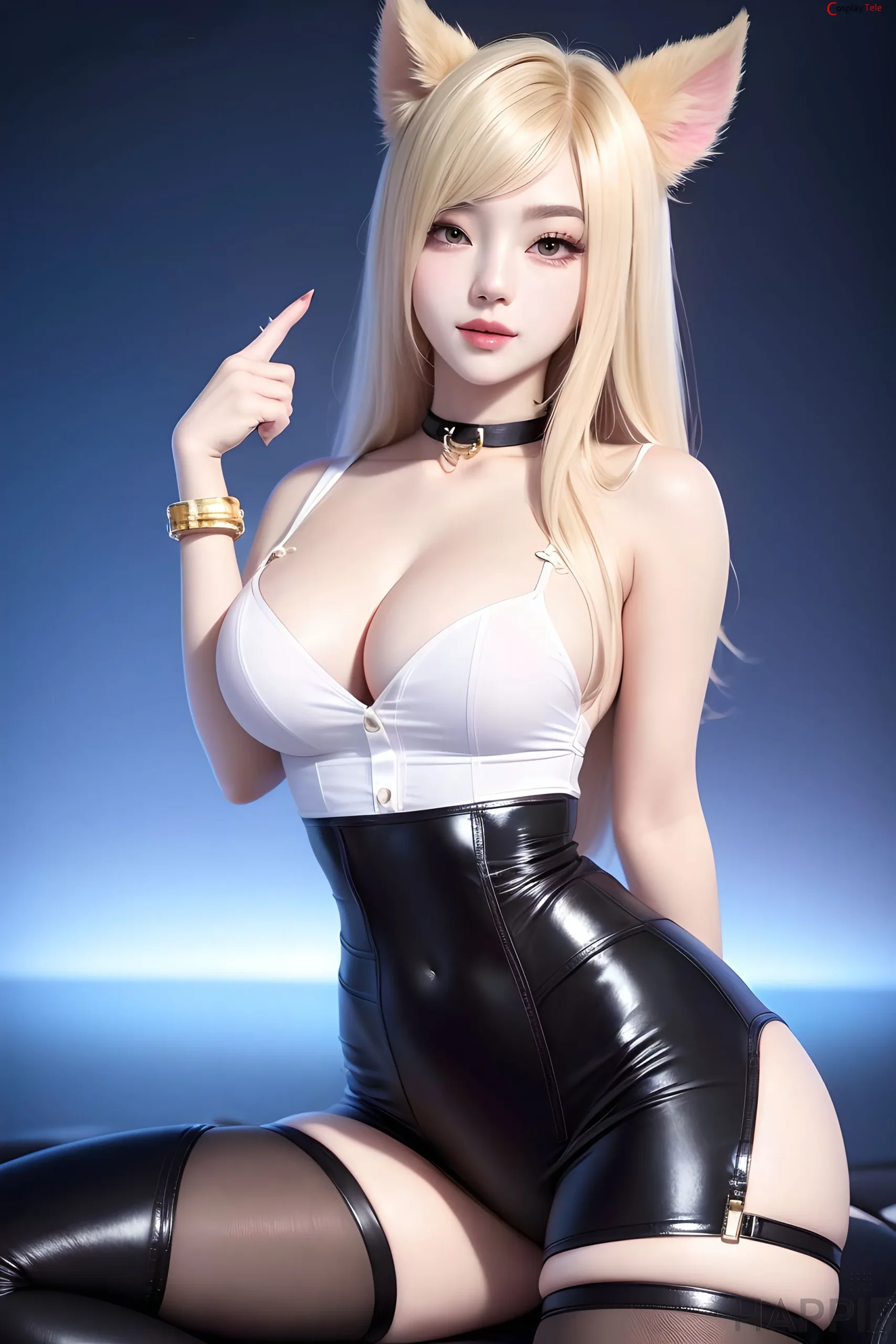 Nét ma mị Ahri KDA Hentai với hiệu ứng ma thuật băng giá
