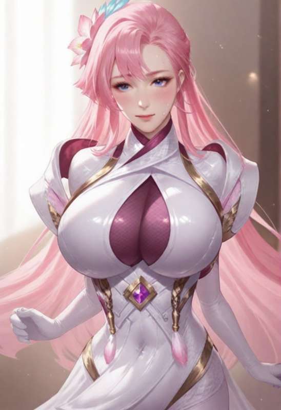 Ảnh hentai Điêu Thuyền Liên Quân tư thế ngồi trên ngai băng quyến rũ