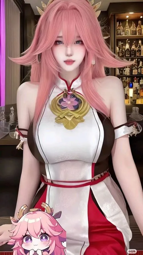 Gái xinh cosplay ngực bự bối cảnh phòng ngủ mộng ảo