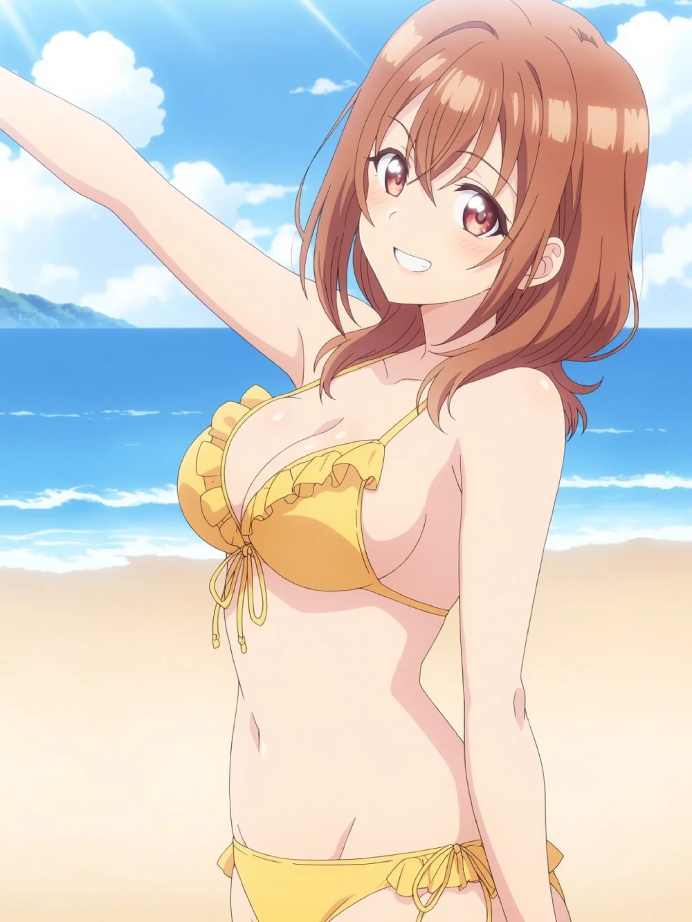 Anime ngực bự diện đồ lót ren gợi cảm và tinh tế