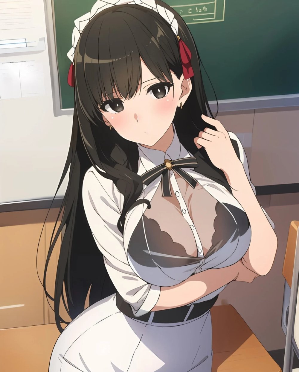 Anime ngực bự với ánh mắt sắc sảo thu hút mọi ánh nhìn