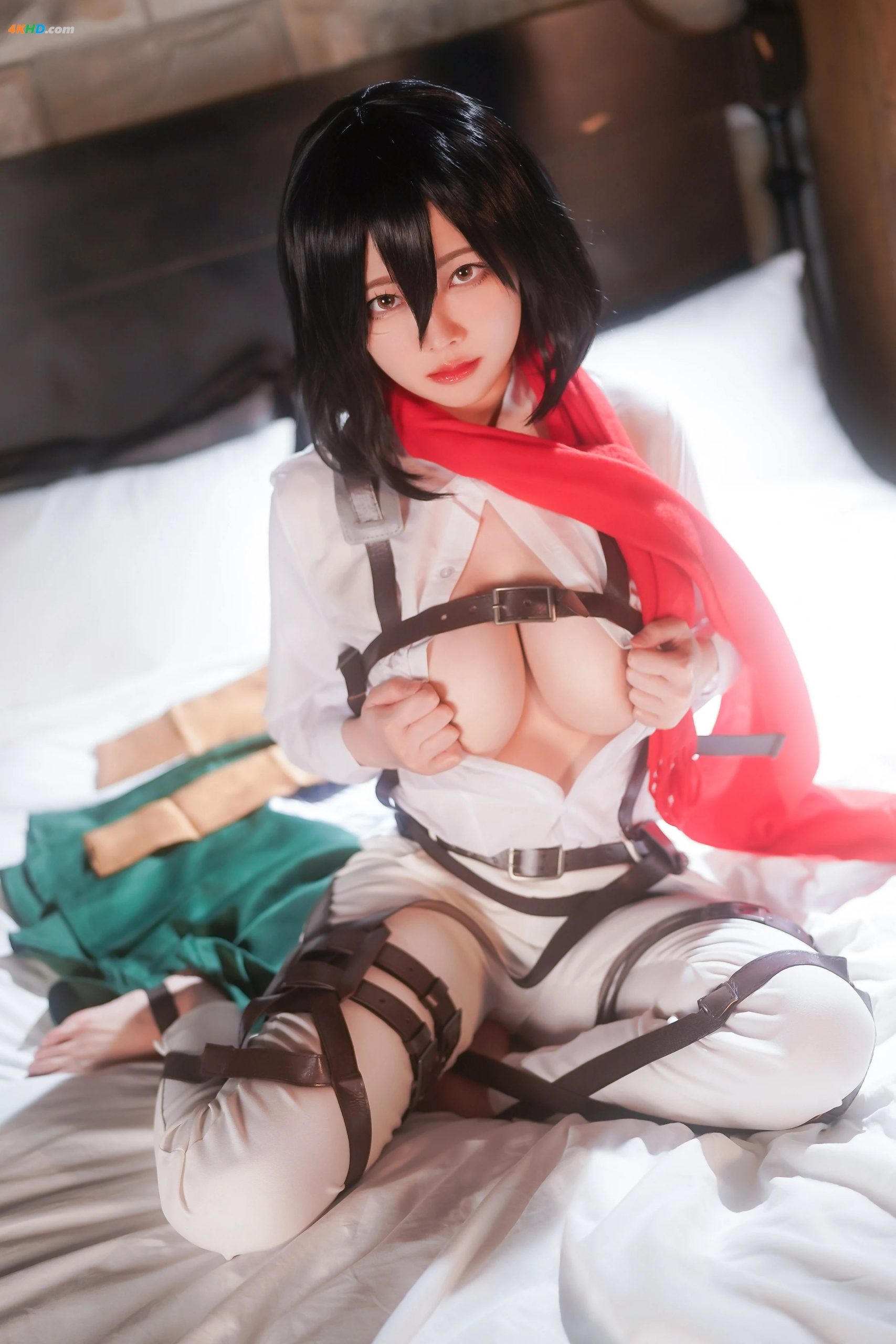 Arty Huang Cosplay Mikasa làm hình nền điện thoại cực nét