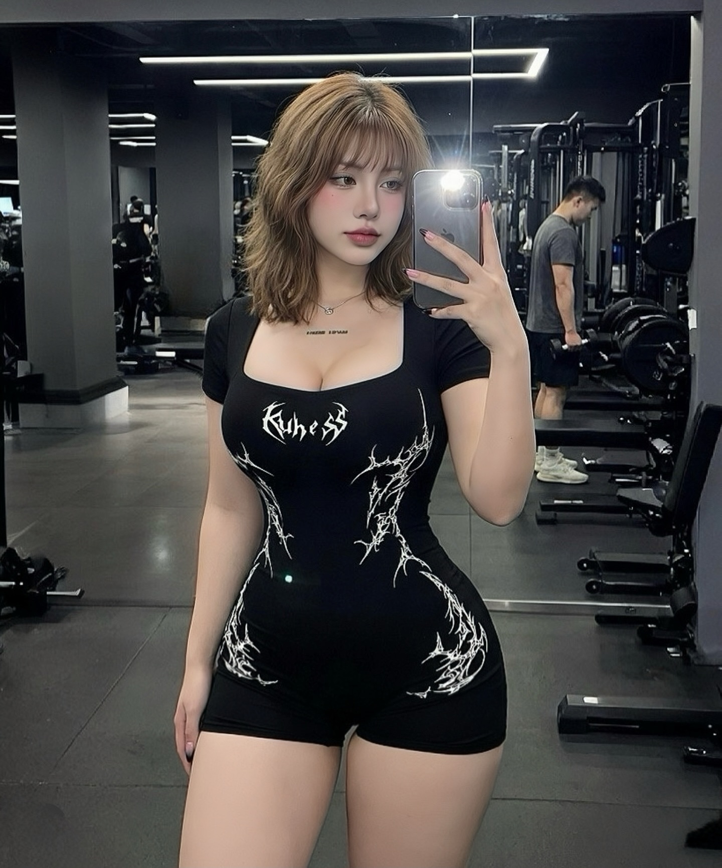 Ảnh gái gym mông to phong cách hiện đại đầy sự tự tin 4K