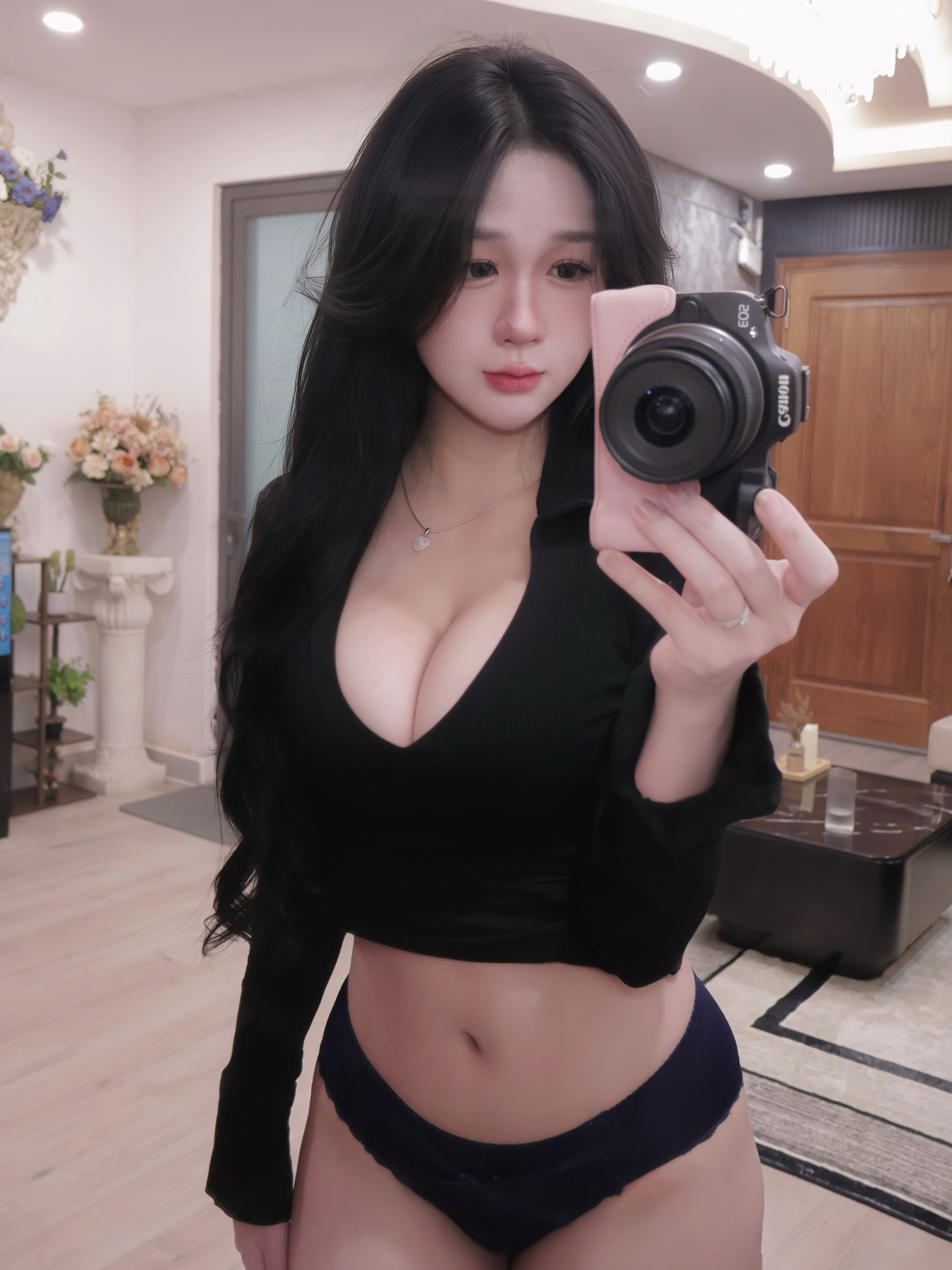 Gái xinh múp phong cách vintage cổ điển quyến rũ