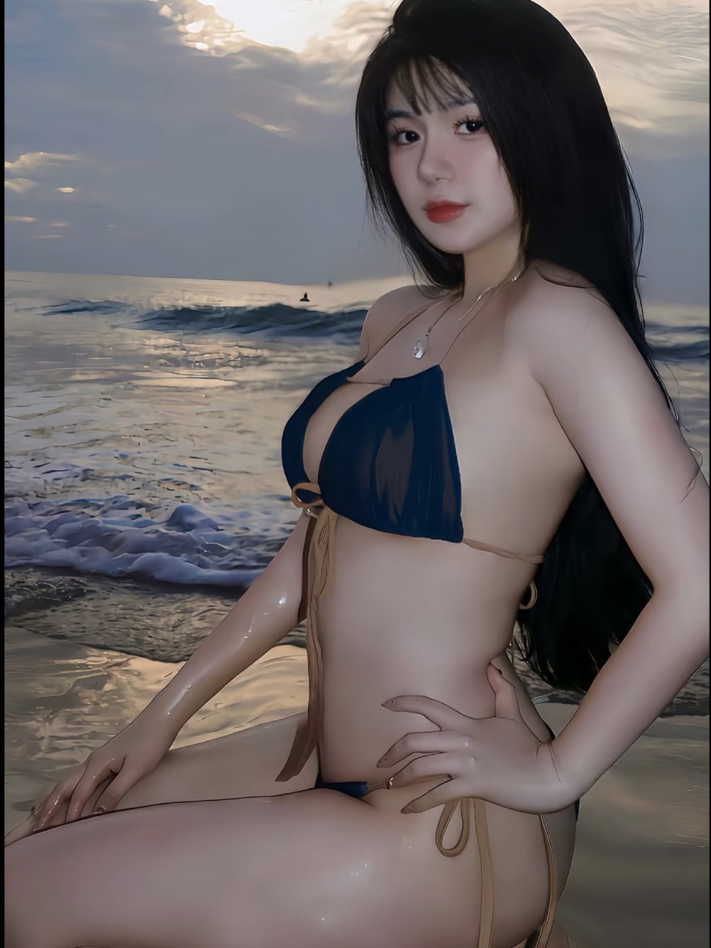 Gái xinh bikini khoe vòng eo con kiến đầy lôi cuốn