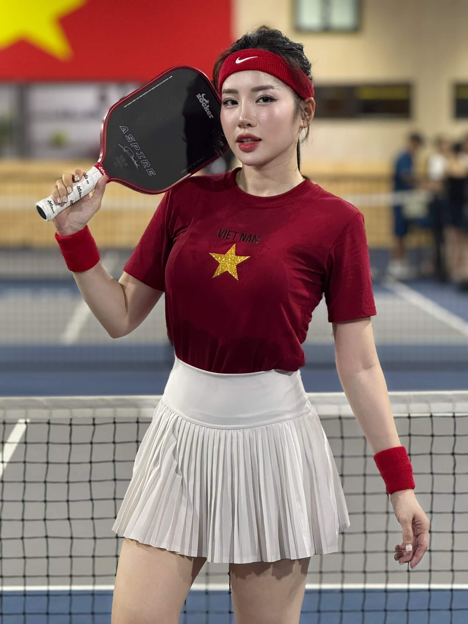 Sức quyến rũ từ vẻ ngoài xinh xắn và thần thái của gái xinh pickleball