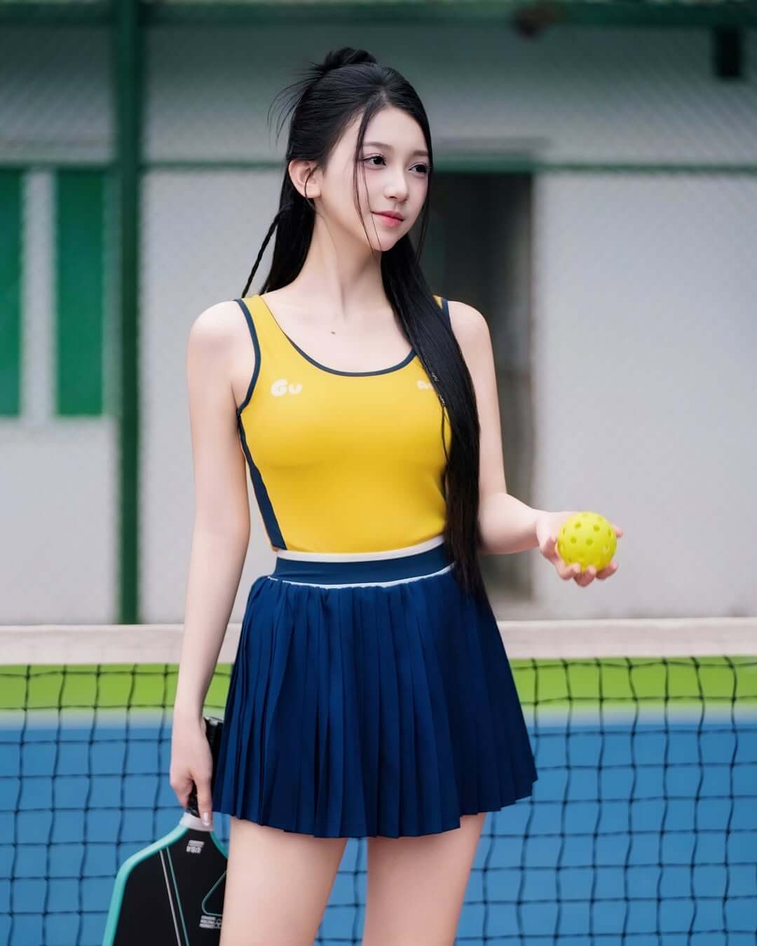 Vẻ đẹp khỏe khoắn và thần thái sexy của gái xinh pickleball