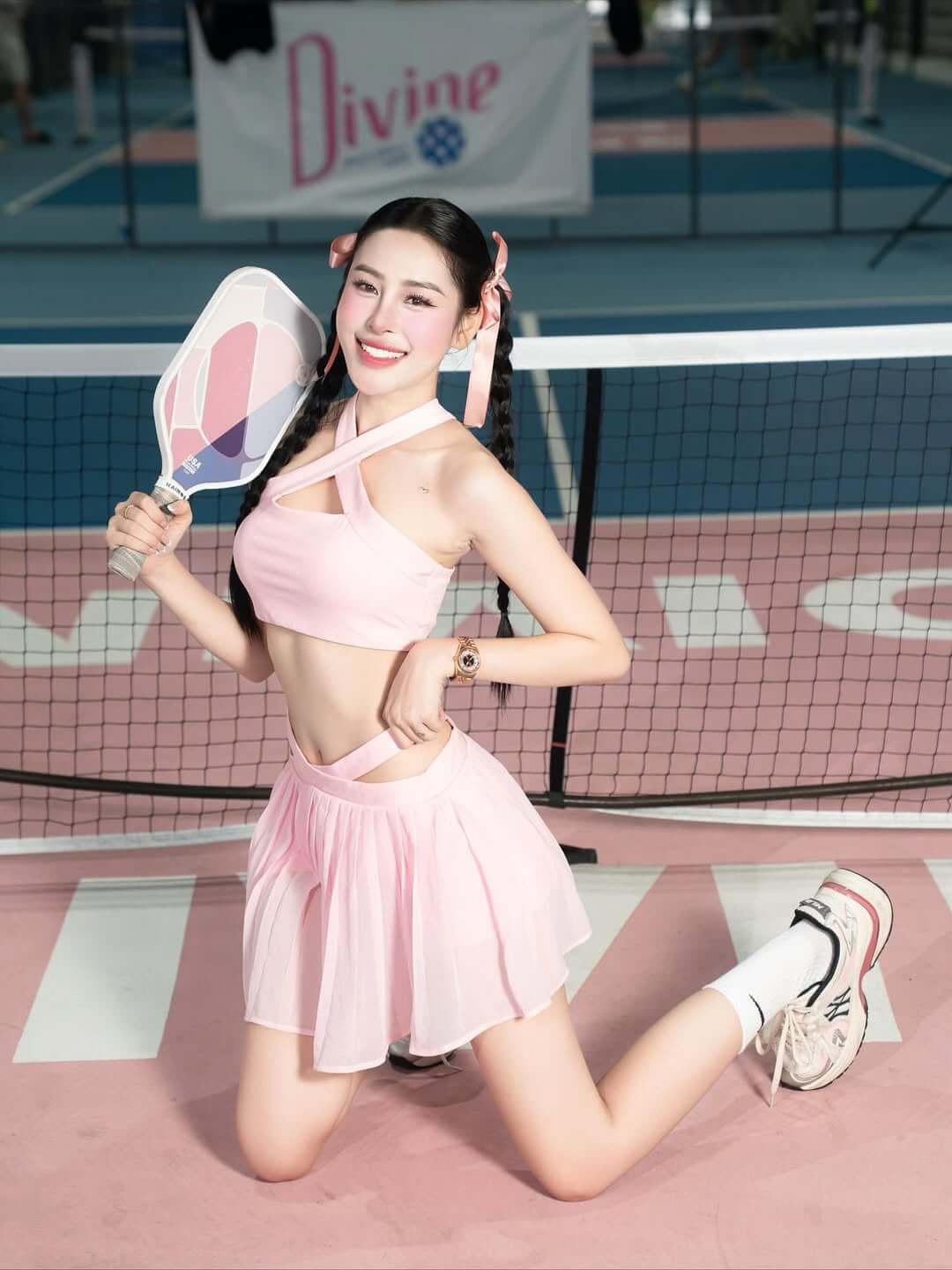 Gái xinh pickleball thu hút mọi ánh nhìn bởi nhan sắc đỉnh cao