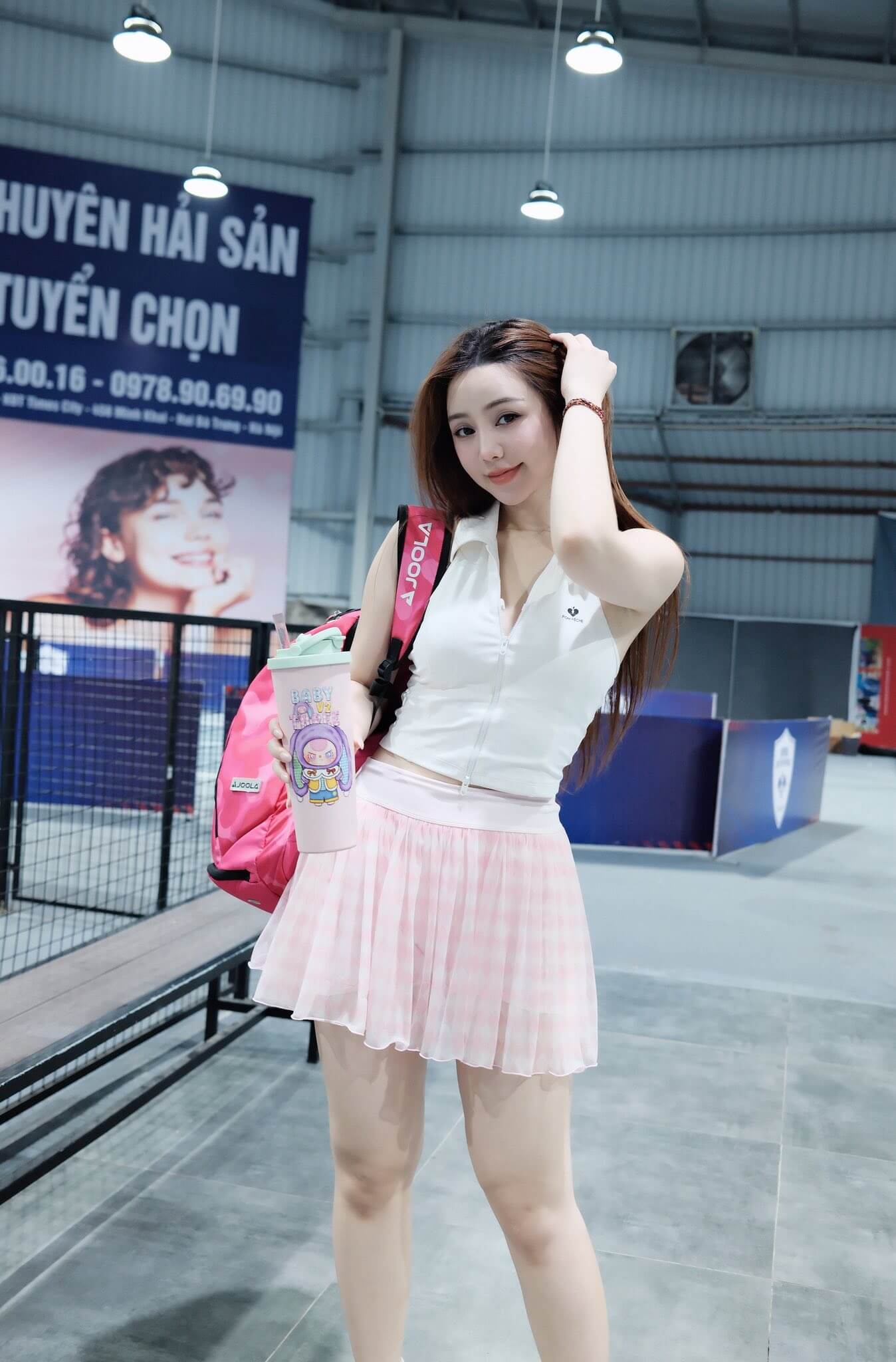 Girl xinh pickleball khoe đường cong sexy và làn da trắng mịn