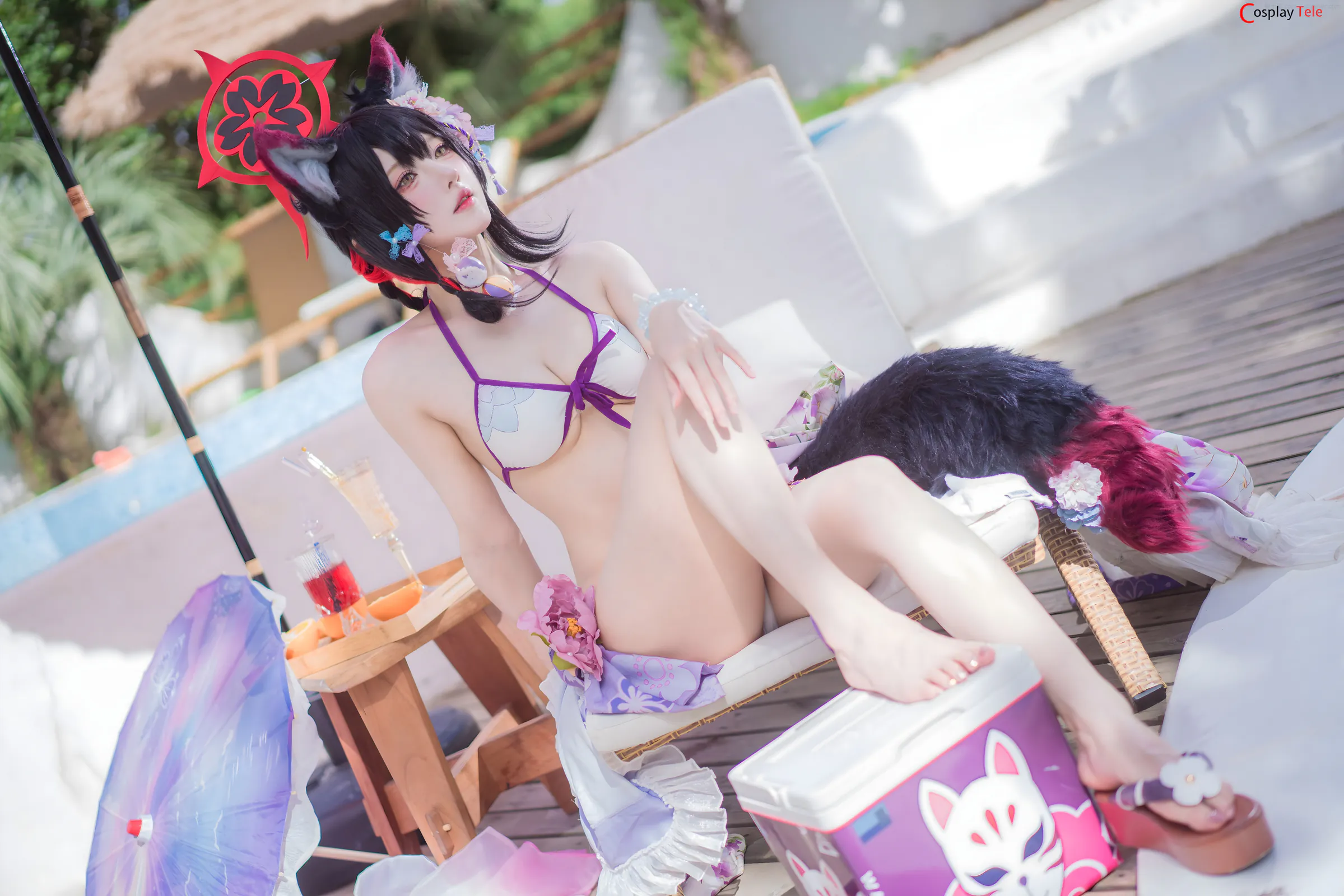 Abaoyeshitunia1 cosplay Kosaka Wakamo Swimsuit 9
