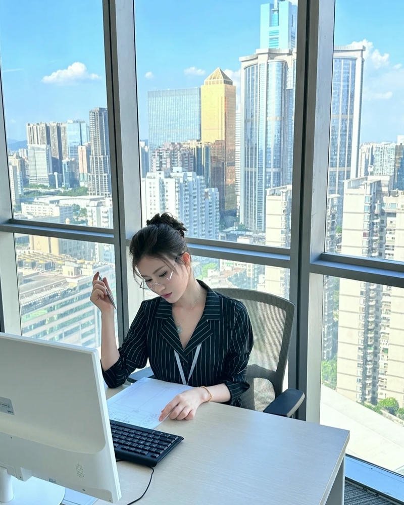 Hot girl công sở thu hút ánh nhìn bởi sự trẻ trung và quyến rũ