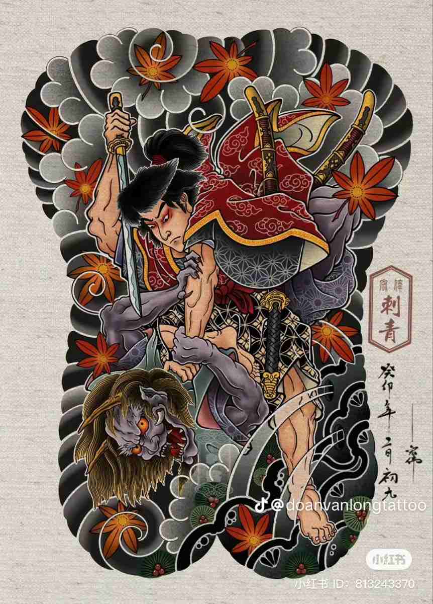 Hình Xăm Nhật Cổ Full Lưng 7