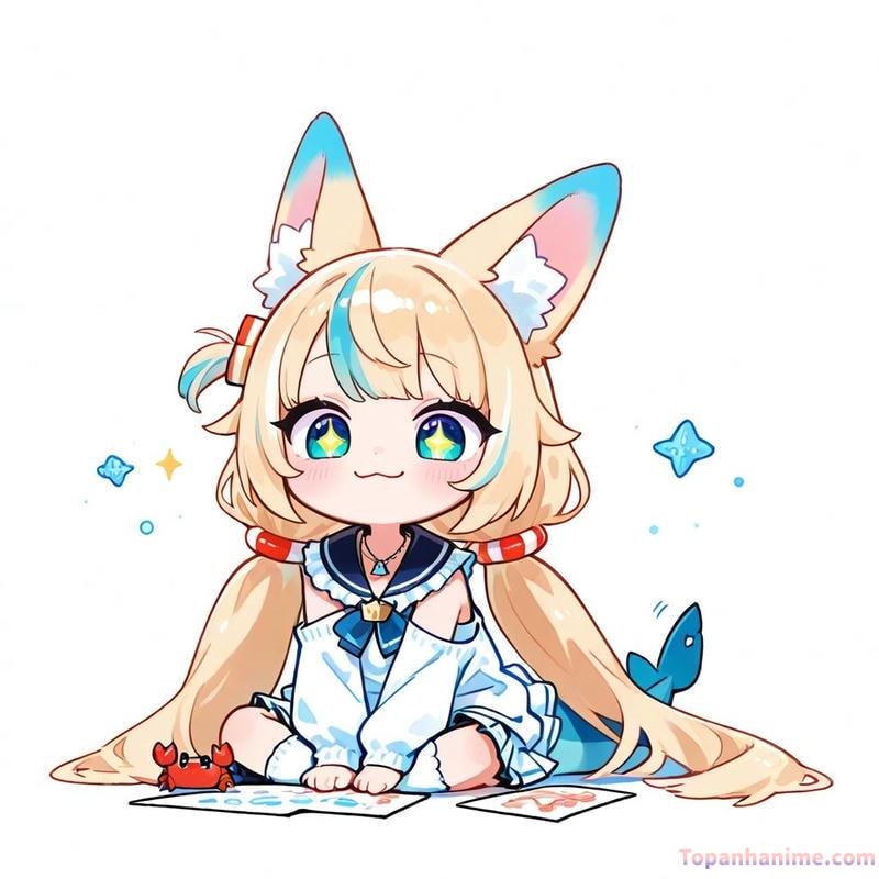 ảnh anime nữ chibi 6