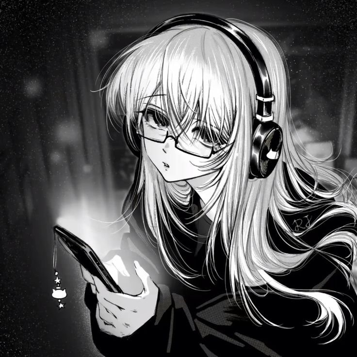 Ảnh Anime Đen Trắng 21