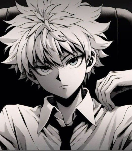 Ảnh Anime Đen Trắng 20
