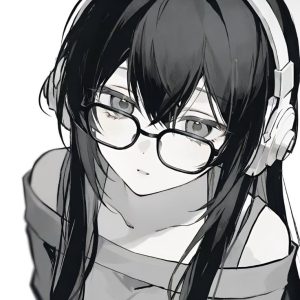 159+ Tuyển chọn Ảnh Anime Nữ Đen Trắng Đẹp Mê Ly