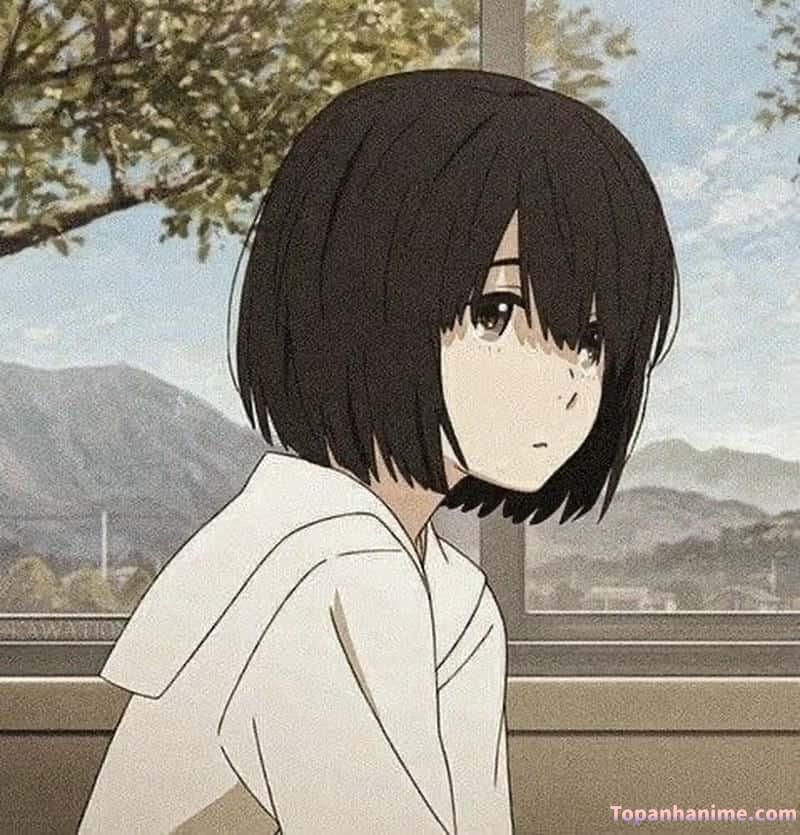 ảnh anime nữ tóc ngắn 20