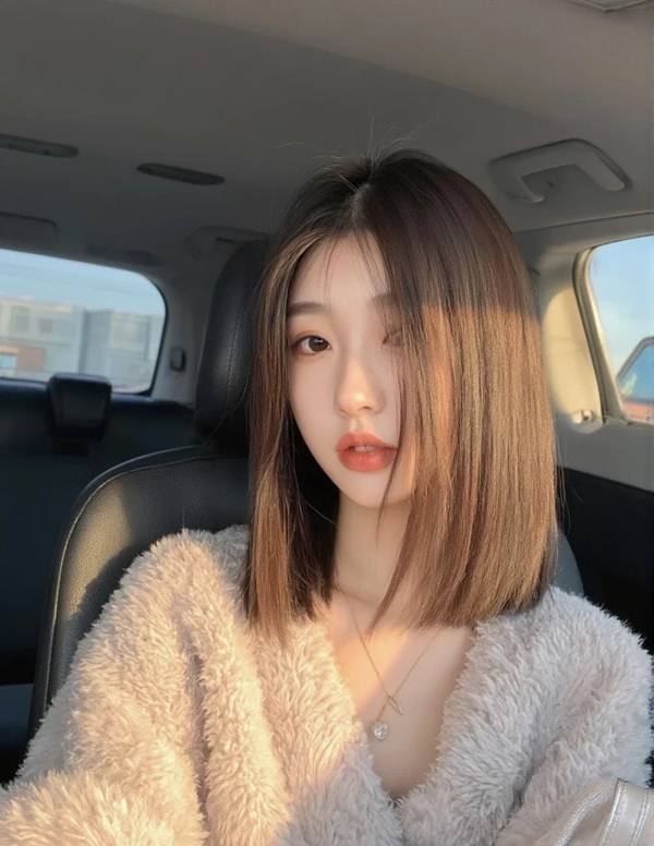 Ảnh Gái Xinh Tóc Ngang Vai 2k3 18