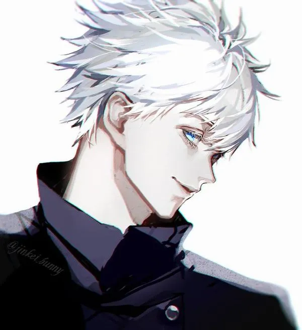 Hình Ảnh Gojo Manga Trắng Đen 71