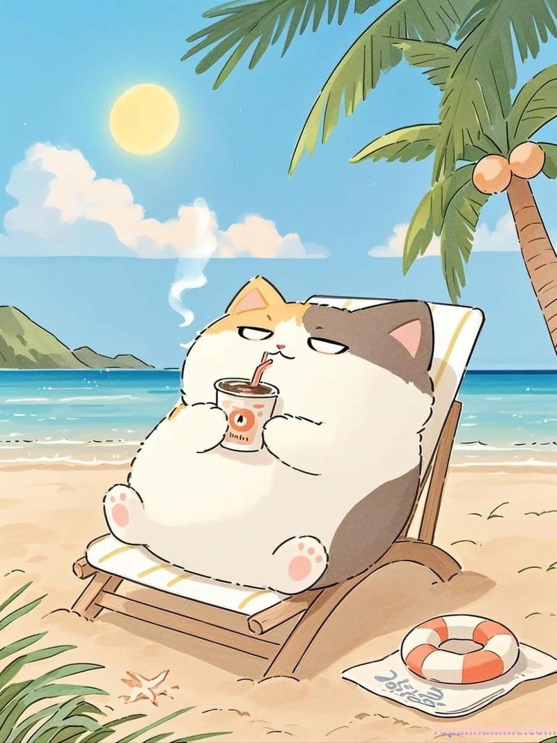 ảnh mèo anime 10