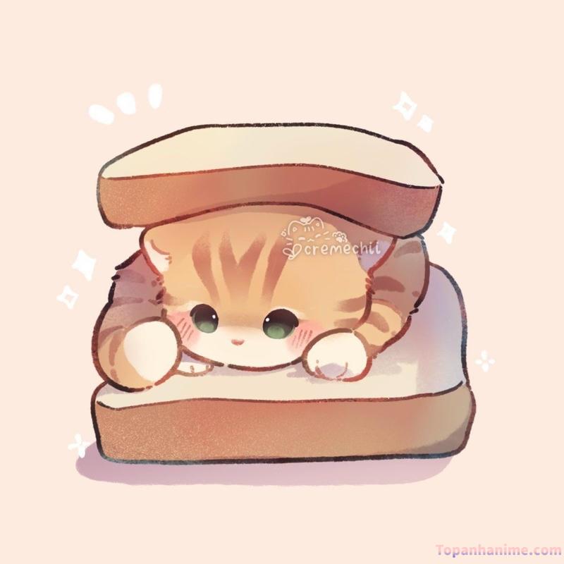 ảnh mèo chibi 9