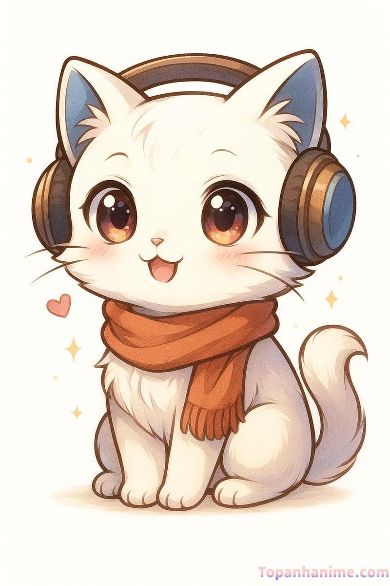 ảnh mèo chibi 13