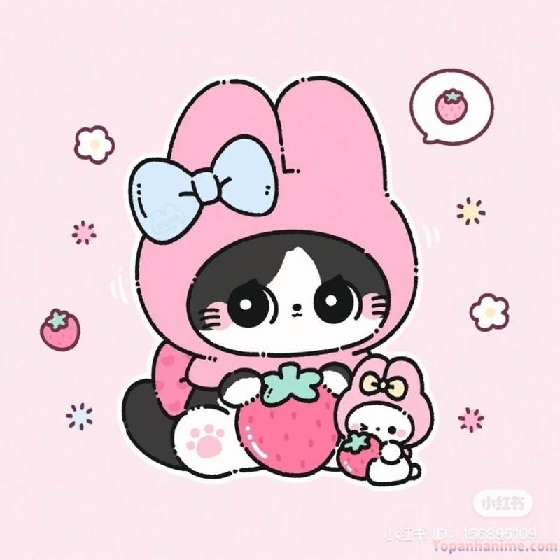 ảnh mèo chibi 26