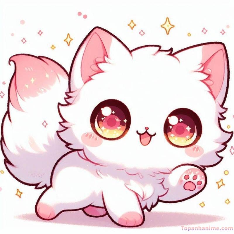 ảnh mèo chibi 27