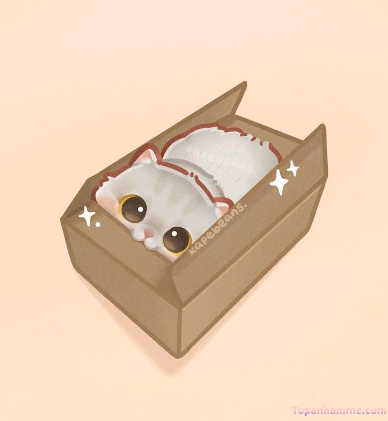 ảnh mèo chibi 33
