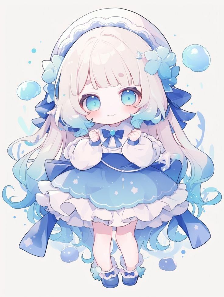 Anime cute chibi girl 17