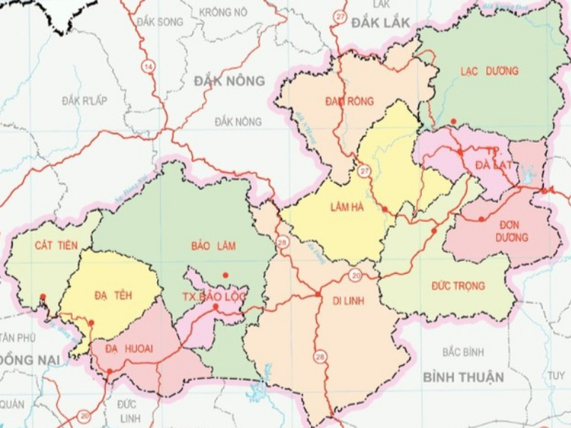 Bản đồ Đà Lạt – Lâm Đồng