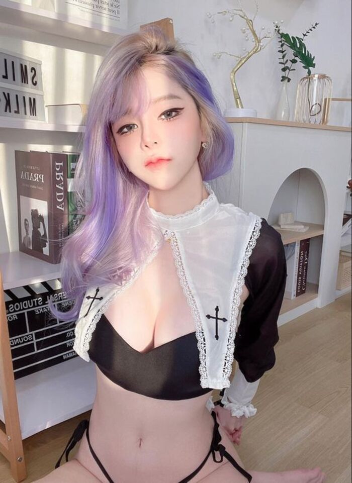 ảnh gái xinh cosplay mặc bikini 31