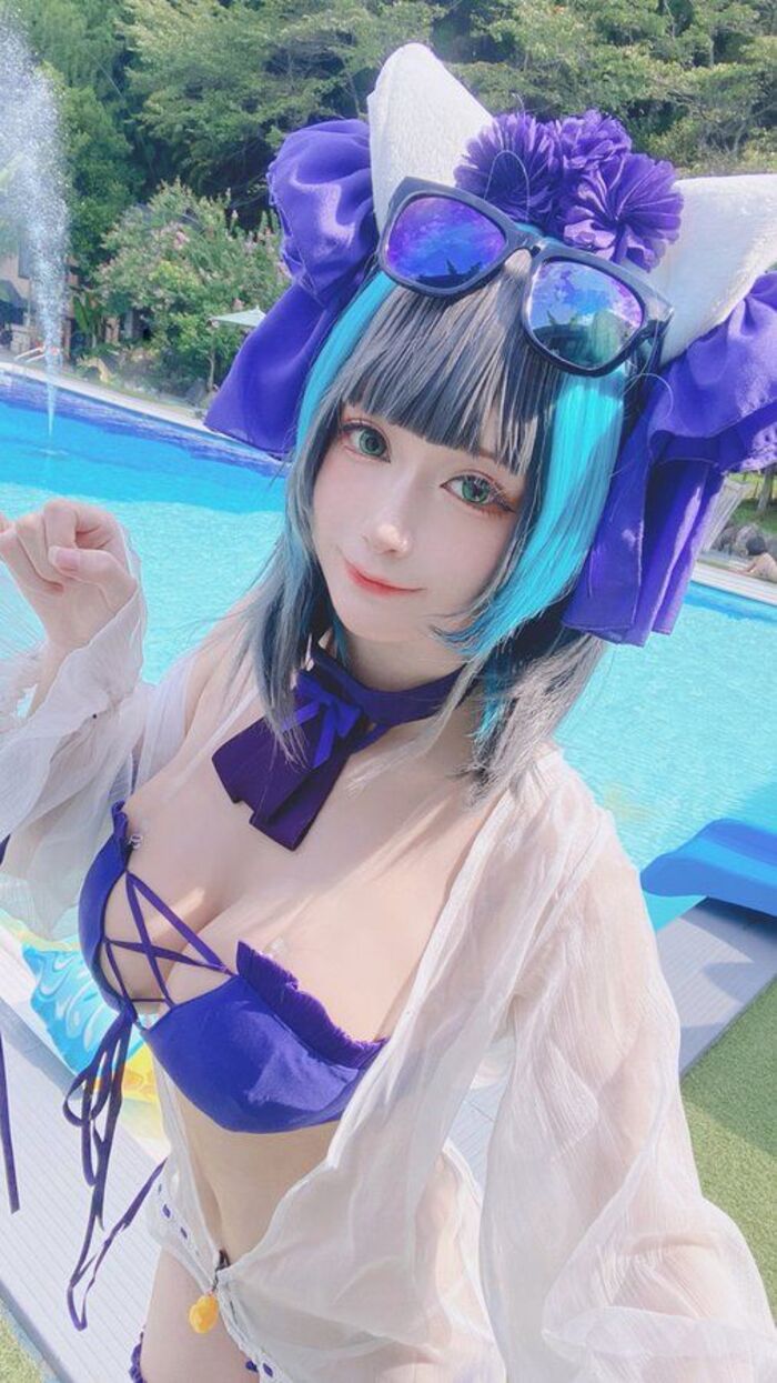 ảnh gái xinh cosplay mặc bikini 2