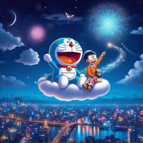 Hình Ảnh Nobita và Doremon cute 24