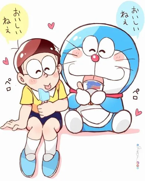 Hình Ảnh Nobita và Doremon cute 41