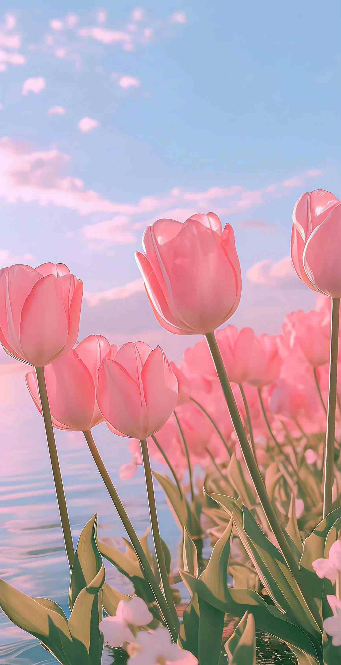 Hình nền hoa tulip chill 4