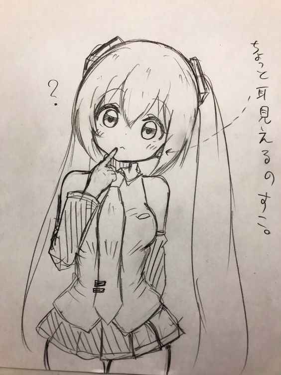 Hình Vẽ Anime Cute 10