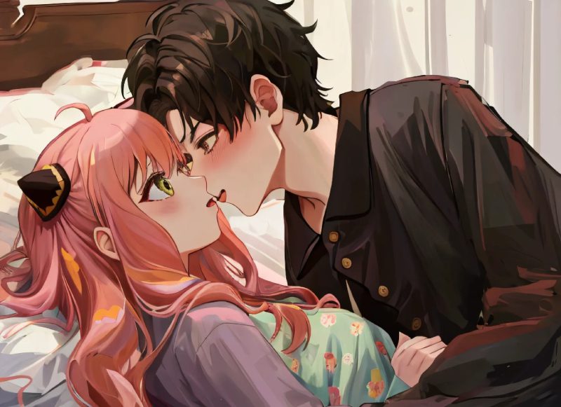 hôn nhau anime 33