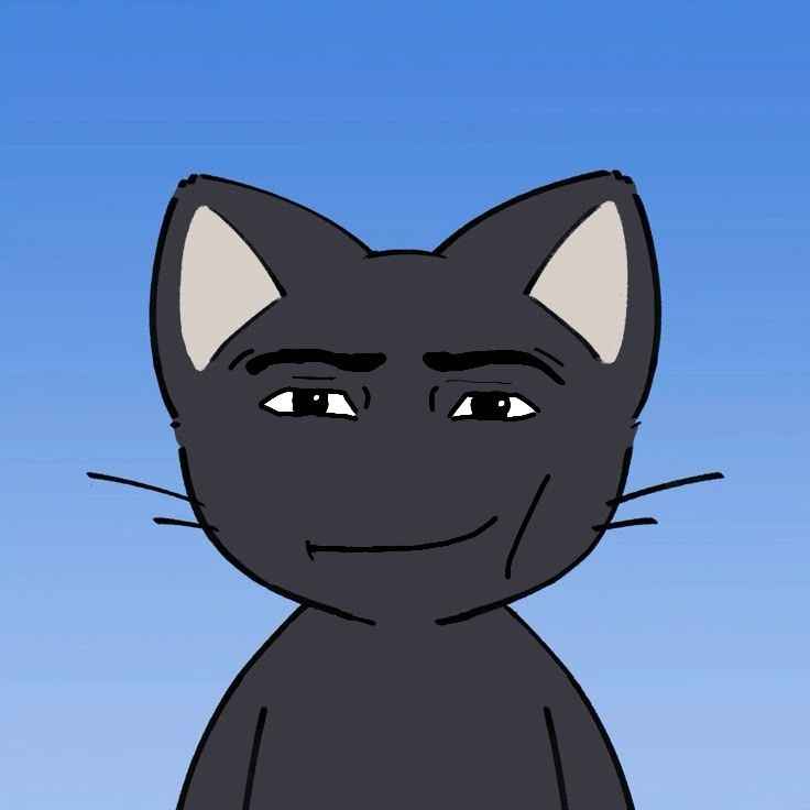 Mèo đen anime 16
