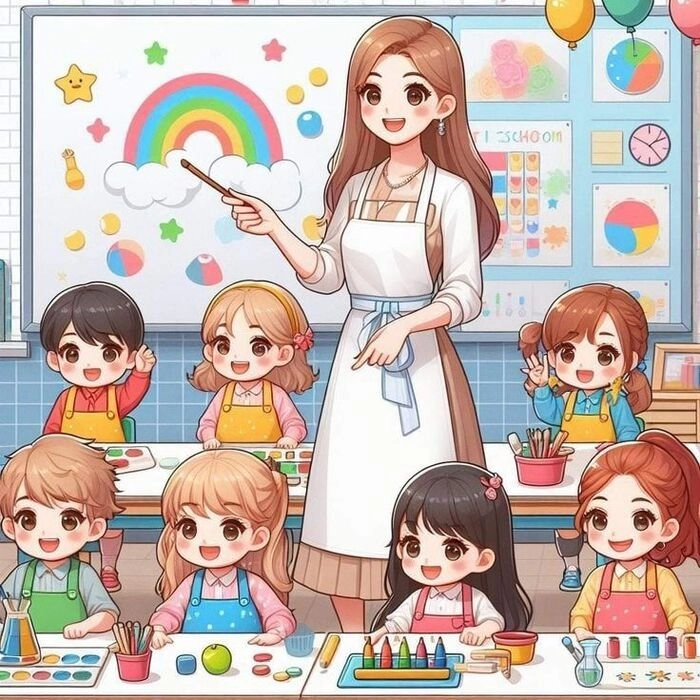 ảnh chibi cô giáo 2
