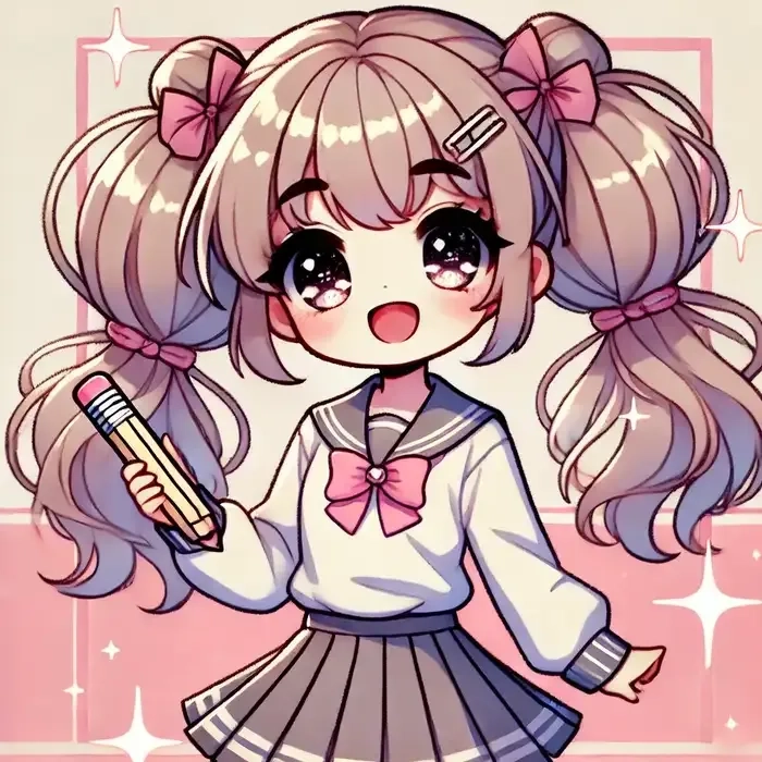 ảnh chibi nữ học sinh 12