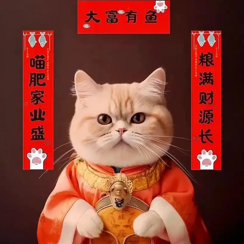 meme mèo Tết 10